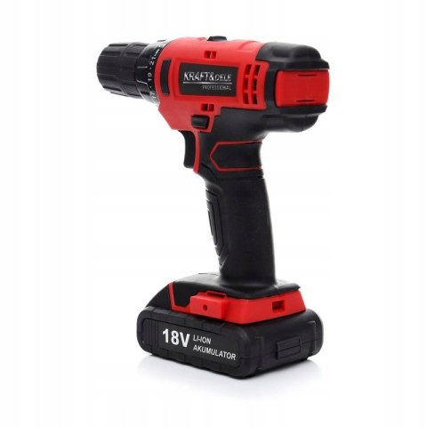 WIERTARKA WKRĘTARKA AKUMULATOROWA 18V 1300MAH LI-ION LED WALIZKA KD1566