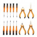 WKRĘTAKI ŚRUBOKRĘTY SZCZYPCE ZESTAW NARZĘDZI 14 ELEMENTÓW KD10894