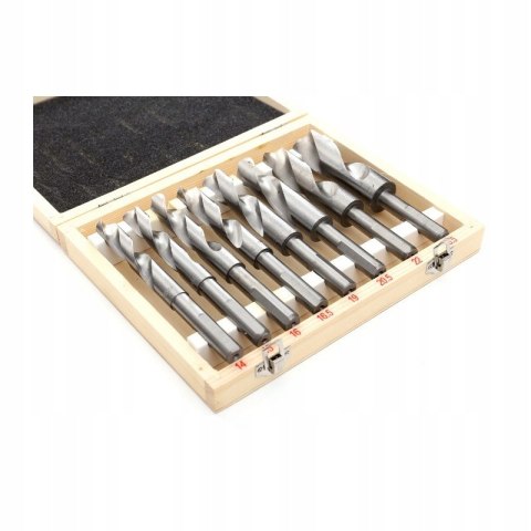 Wiertła Kobaltowe 14-25,5mm 8 sztuk Kraft Dele KD10243