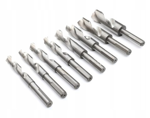 Wiertła Kobaltowe 14-25,5mm 8 sztuk Kraft Dele KD10243