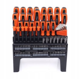 ZESTAW ŚRUBOKRĘTÓW I BITÓW STOJAK 122 ELEMENTÓW KD10958