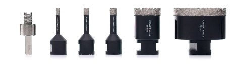 Zestaw Otwornic Diamentowych Kraft&Dele 6 sztuk 6-68 mm