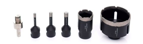 Zestaw Otwornic Diamentowych Kraft&Dele 6 sztuk 6-68 mm