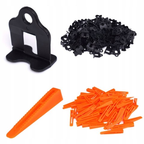 Zestaw do Poziomowania Płytek Glazury Zaciski klipsy Kraft&Dele 600 sztuk