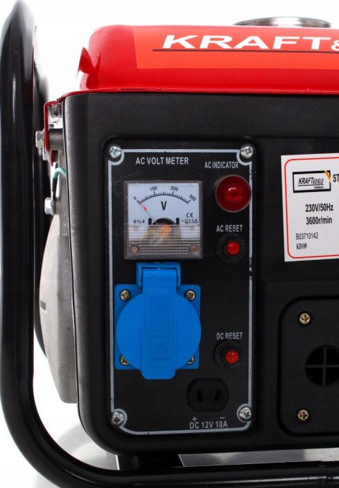Agregat prądotwórczy przenośny jednofazowy Kraft&Dele 1200 W benzyna