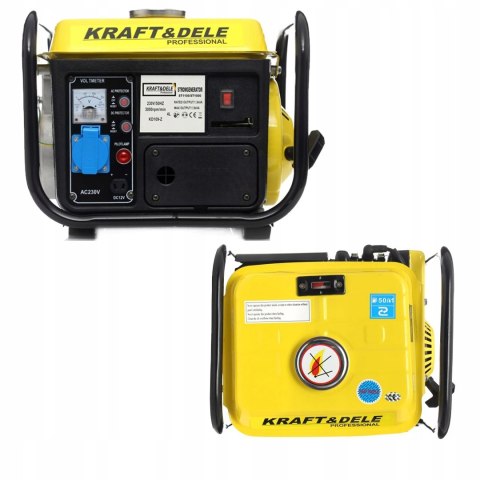 Agregat prądotwórczy przenośny jednofazowy Kraft&Dele 1200W 12/230V KD109Z