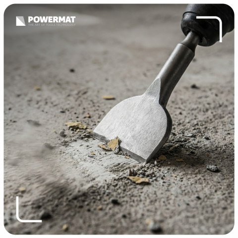 DŁUTO SDS+ PŁASKIE ODGIĘTE 75X165MM DO BETONU KAMIENIA CERAMIKI SZEROKIE