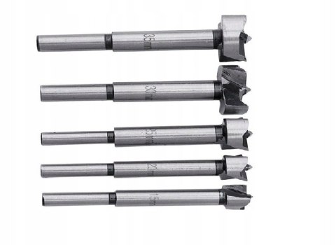 Frezy w zestawie Falon-Tech do drewna HCS 15-35 mm 5 szt.