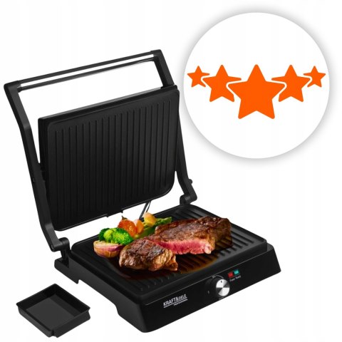 GRILL OPIEKACZ TOSTER ELEKTRYCZNY DO KANAPEK PANINI ROZKŁADANY DUŻY 2400W