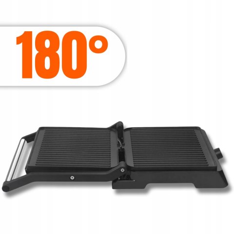 GRILL OPIEKACZ TOSTER ELEKTRYCZNY DO KANAPEK PANINI ROZKŁADANY DUŻY 2400W