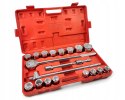KLUCZE NASADOWE ZESTAW WALIZKA 3/4" 21 ELEMENTÓW 19-50MM SZEŚCIOKĄTNE