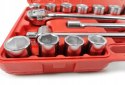 KLUCZE NASADOWE ZESTAW WALIZKA 3/4" 21 ELEMENTÓW 19-50MM SZEŚCIOKĄTNE