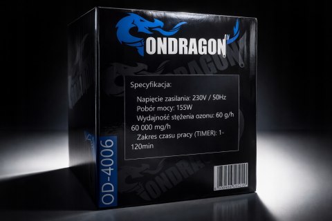 MOCNY GENERATOR OZONU Ozonator Oczyszczacz do Powietrza 60 000 MG/H 155W