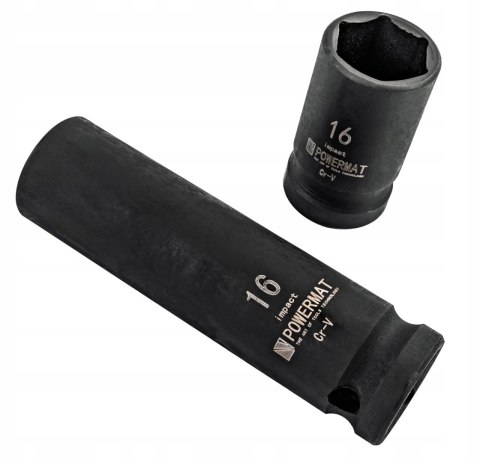 NASADKI UDAROWE HEX 1/2 CR-V 20SZT 38MM 78MM DO KLUCZA UDAR WALIZKA ZESTAW