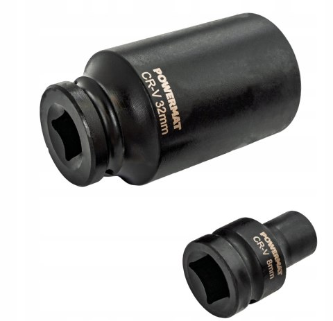 NASADKI UDAROWE HEX 1/2 CR-V 35SZT 38MM 78MM DO KLUCZA UDAR WALIZKA ZESTAW