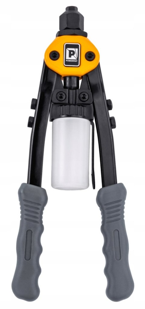 NITOWNICA RĘCZNA DŹWIGNIOWA NOŻYCOWA DO NITÓW ZRYWALNYCH 3,2-6,4MM POJEMNIK