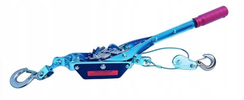 OD PRO WYCIĄGARKA WCIĄGARKA RĘCZNA LINOWA 2T 2000kg 2-HAKI WYTRZYMAŁA MOCNA