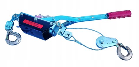 OD PRO WYCIĄGARKA WCIĄGARKA RĘCZNA LINOWA 2T 2000kg 2-HAKI WYTRZYMAŁA MOCNA