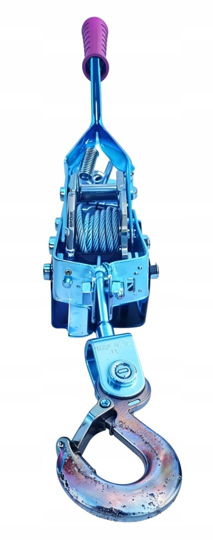 OD PRO WYCIĄGARKA WCIĄGARKA RĘCZNA LINOWA 2T 2000kg 2-HAKI WYTRZYMAŁA MOCNA