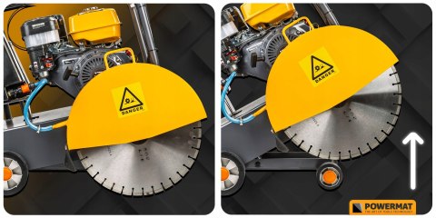 Piła jezdna spalinowe dla budowlańców, do betonu Powermat 18,5 mm