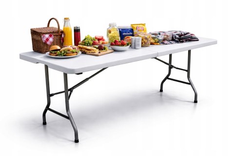 STÓŁ SKŁADANY CATERINGOWY TURYSTYCZNY OGRODOWY NA TARAS WALIZKA 180 cm