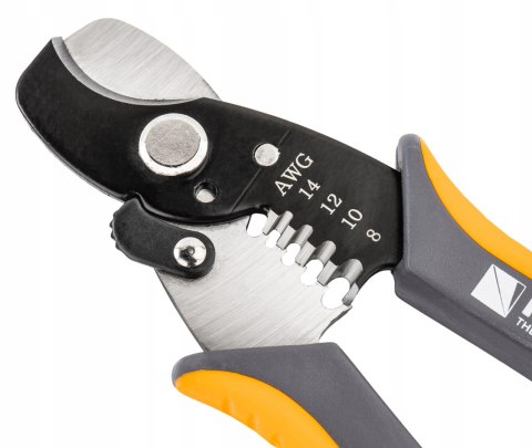 SZCZYPCE DO CIĘCIA I ŚCIĄGANIA IZOLACJI Z PRZEWODÓW 170 MM 8-14 AWG 8,4MM²