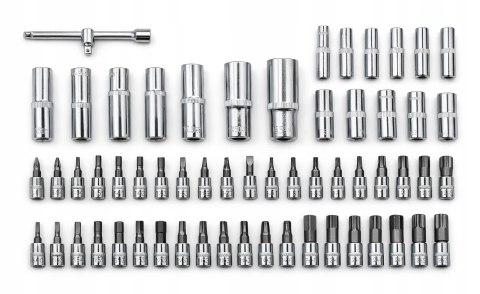 ZESTAW NARZĘDZIOWY KLUCZY NASADOWYCH KLUCZE NASADOWE TORX 108EL NASADKI