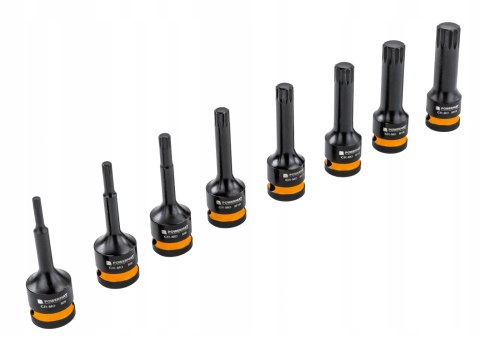 ZESTAW NASADEK UDAROWYCH SPLINE 1/2 CALA 78 MM CR-MO 8SZT DO KLUCZY WALIZKA