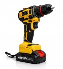 36V WIERTARKO WKRĘTARKA AKUMULATOROWA BEZSZCZOTKOWA UDAROWA LED 2xAKU mocna