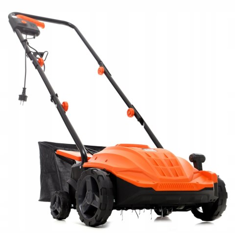 Aerator wertykulator elektryczny Kraft&Dale trawy regulacja z koszem 2400W