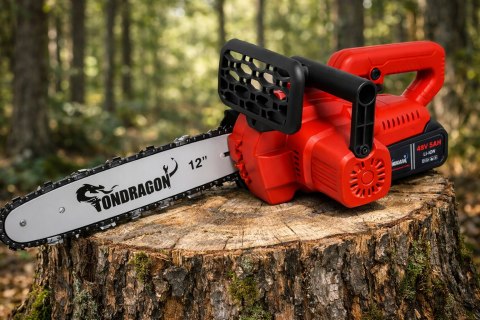 BEZSZCZOTKOWA PIŁA ŁAŃCUCHOWA PILARKA AKUMULATOROWA 12" 48V 2x AKU PRO