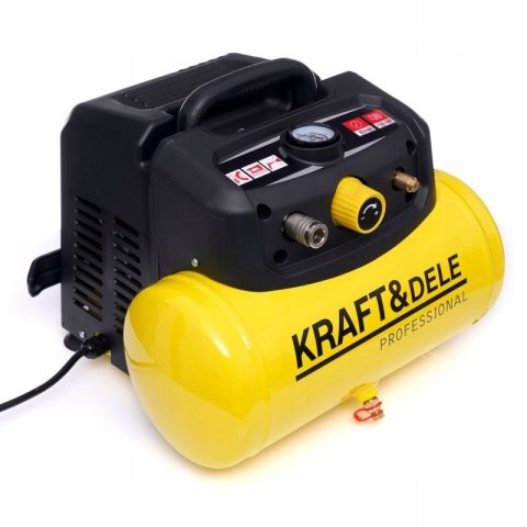 Kompresor bezolejowy Kraft&Dele KD1415 6 l 8 bar