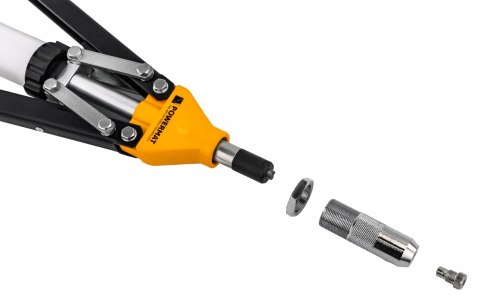 NITOWNICA RĘCZNA DŹWIGNIOWA DO NITÓW ZRYWALNYCH 3,2-6,4MM POJEMNIK 525MM