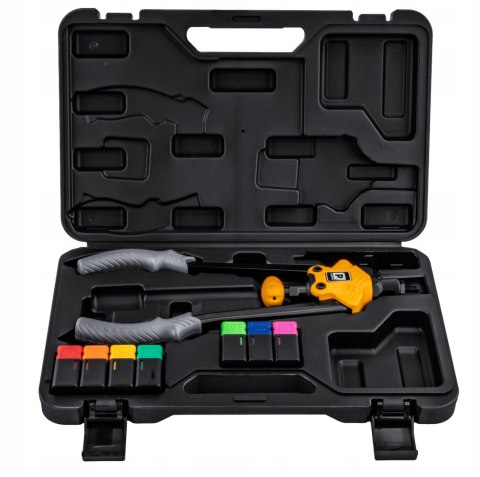 NITOWNICA RĘCZNA DŹWIGNIOWA NOŻYCOWA DO NITONAKRĘTEK M3-M12 ZESTAW WALIZKA