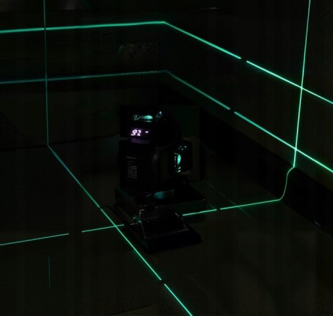 POZIOMICA LASEROWA LASER KRZYŻOWY ZIELONY SAMOPOZIOMUJĄCA 4D 360 + STATYW