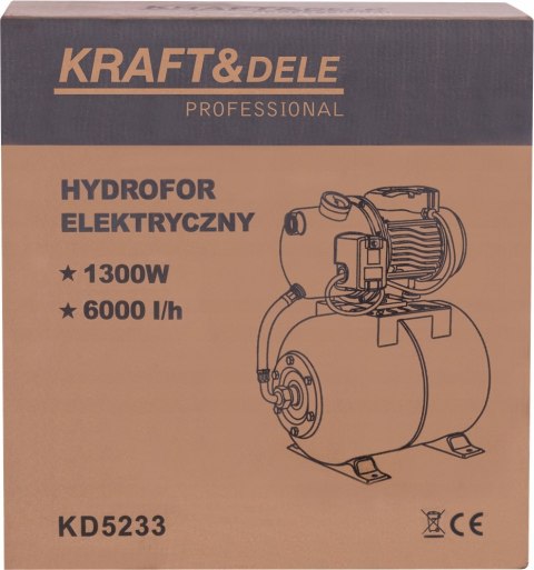Pompa zestaw hydroforowy Kraft&Dele 1300 W 6000 l/h