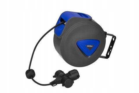 Przedłużacz bębnowy Kraft&Dele 20 m 3 szt. gniazd czarny