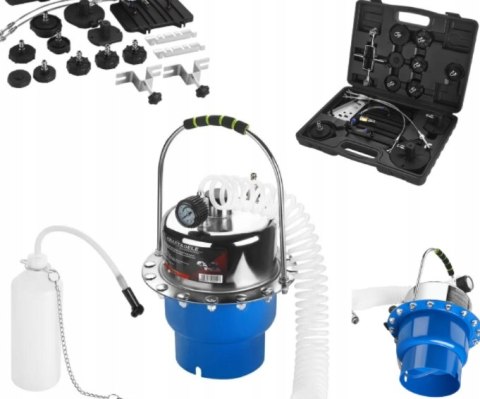 Przyrząd do odpowietrzania płynu hamulcowego Kraft&Dele 5 l pneumatyczny