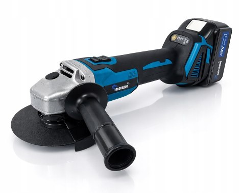 SZLIFIERKA KĄTOWA AKUMULATOROWA GUMÓWKA KĄTÓWKA 2XAKU 48V 2x BATERIA MOCNA