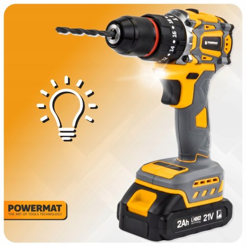 Wkrętarka Powermat zasilanie akumulatorowe 21 V PM1411