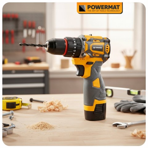 Wkrętarka Powermat zasilanie akumulatorowe 230 V PM1412