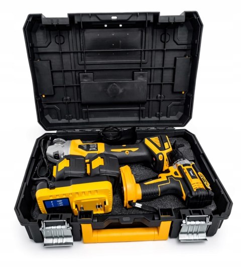 ZESTAW NARZĘDZI AKU 2X 36V 2w1 WKRĘTARKA + SZLIFIERKA AKUMULATOROWA MOCNA