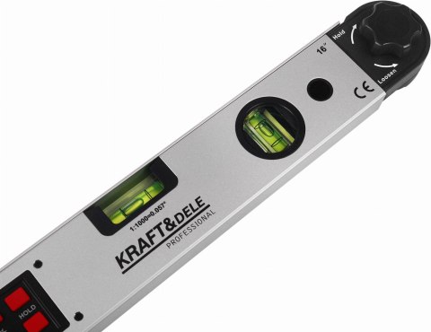 Kątomierz Elektroniczny z Poziomnicą LCD 400 mm Karf&Dele