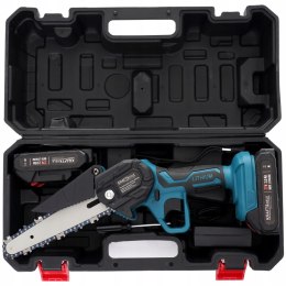 PIŁA ŁAŃCUCHOWA AKUMULATOROWA DO GAŁĘZI DREWNA 2xAKU MOCNA MINI PILARKA PRO