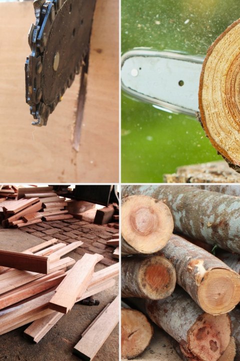 PIŁA ŁAŃCUCHOWA AKUMULATOROWA DO GAŁĘZI DREWNA 2xAKU MOCNA MINI PILARKA PRO