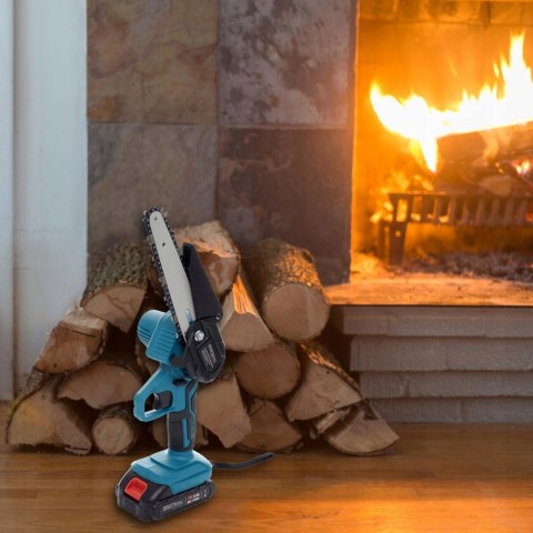 PIŁA ŁAŃCUCHOWA AKUMULATOROWA DO GAŁĘZI DREWNA 2xAKU MOCNA MINI PILARKA PRO