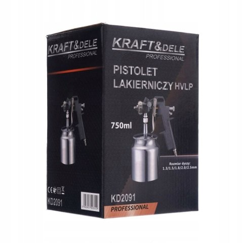 PISTOLET LAKIERNICZY HVLP 750ML DYSZA 1,8MM KD2091