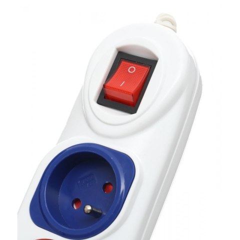 PRZEDŁUŻACZ 3M LISTWA 5 GNIAZD Z WŁĄCZNIKIEM