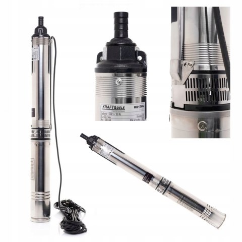 Pompa głębinowa śrubowa Kraft&Dele 100mm / 0,85kW / 50l/min