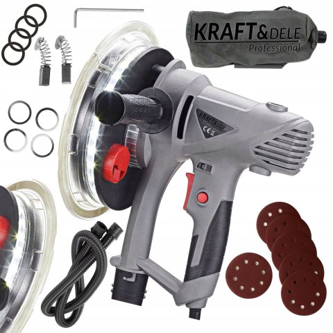 SZLIFIERKA DO GIPSU GŁADZI TYNKÓW SIECIOWA 1800W PAPIER WOREK WĄŻ KD1799